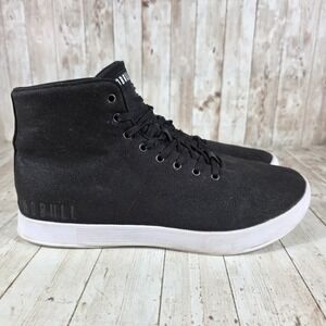 NOBULL High Top Canvas Trainer Shoes Men's US 11.5 Lightweight Black Sneakers